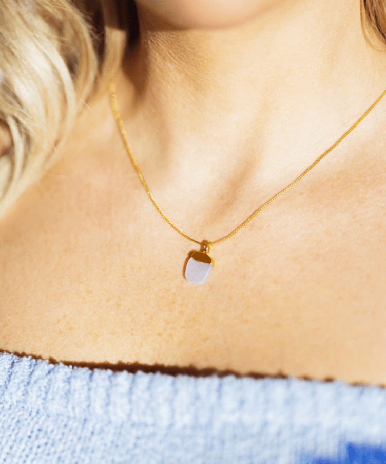 Power of Blue Chalcedony Necklace