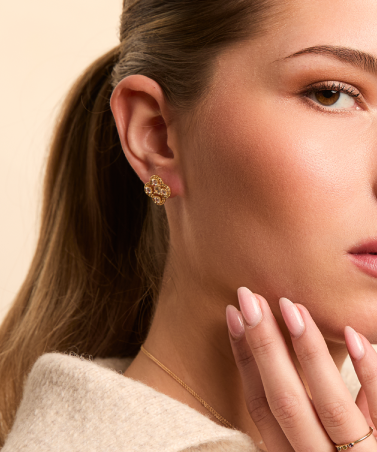 Birthstone Two-part Studs