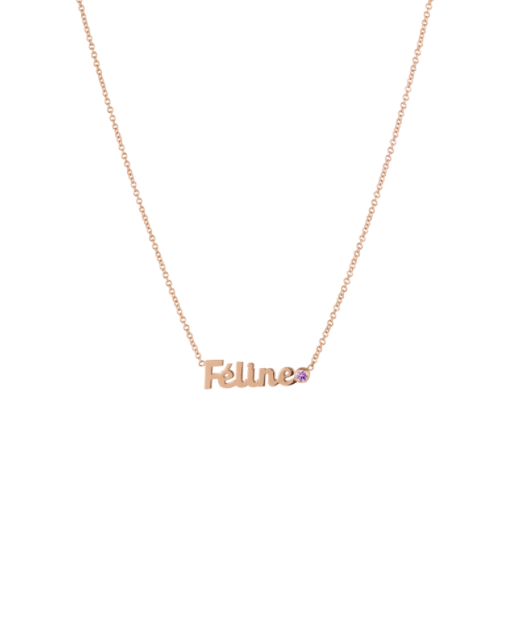 Name Birthstone Necklace Deluxe