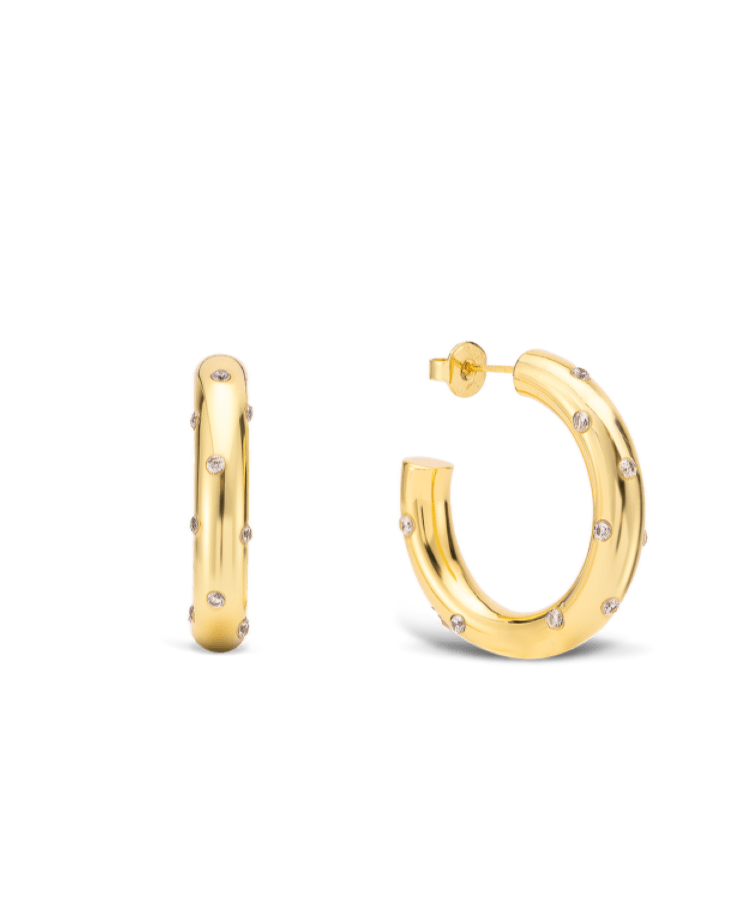 Fierce Sparkle Hoops