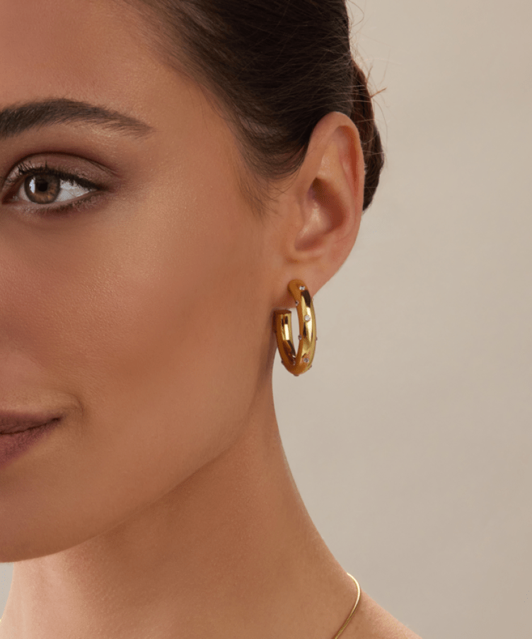 Fierce Sparkle Hoops