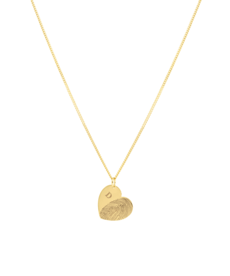 Fingerprint Heart Ketting