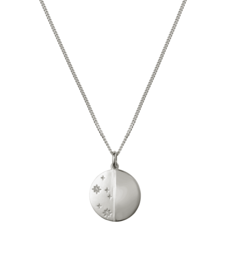 Moon Phase Coin Necklace