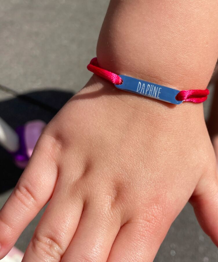 Mini Bobby Bar Text Bracelet