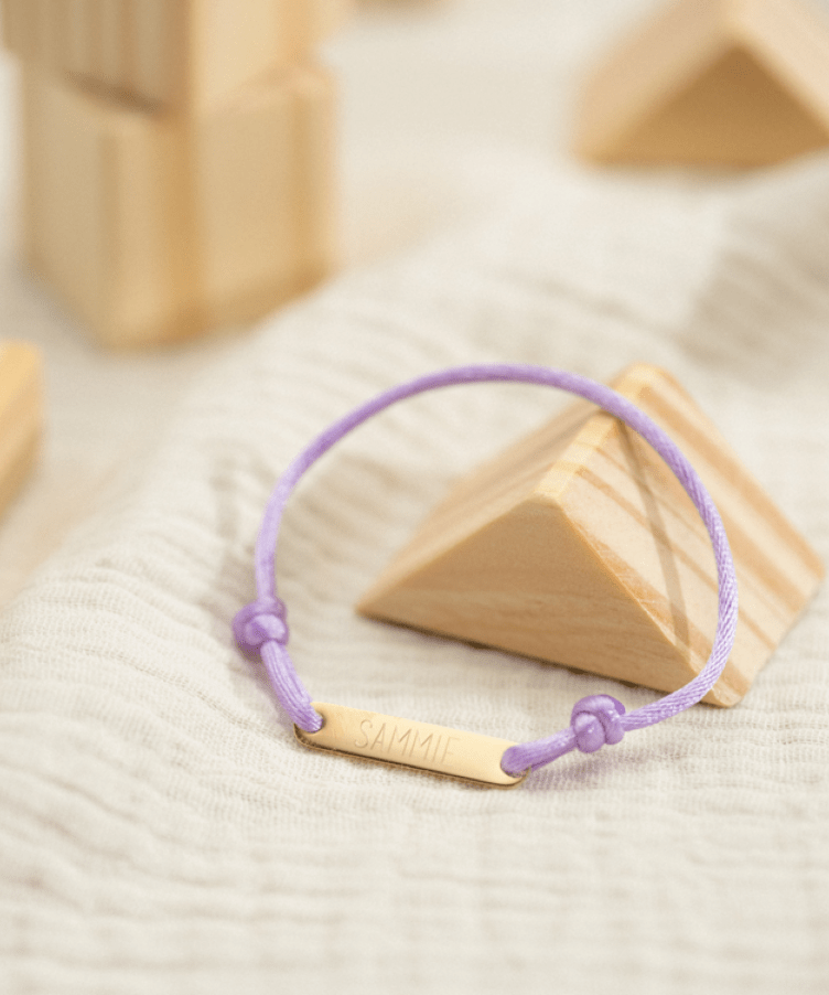 Kids Bobby Bar Text Armband