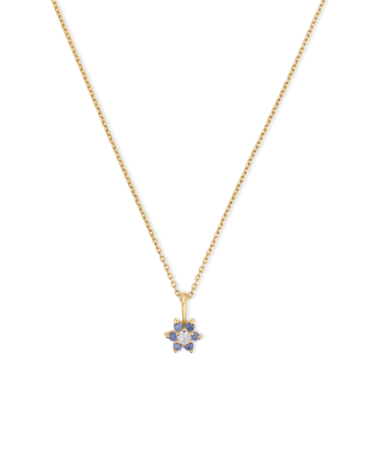 Flora Flower Birthstone Necklace