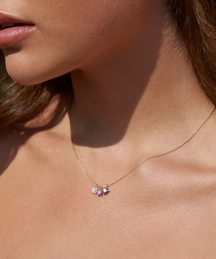 Flora Flower Birthstone Kette