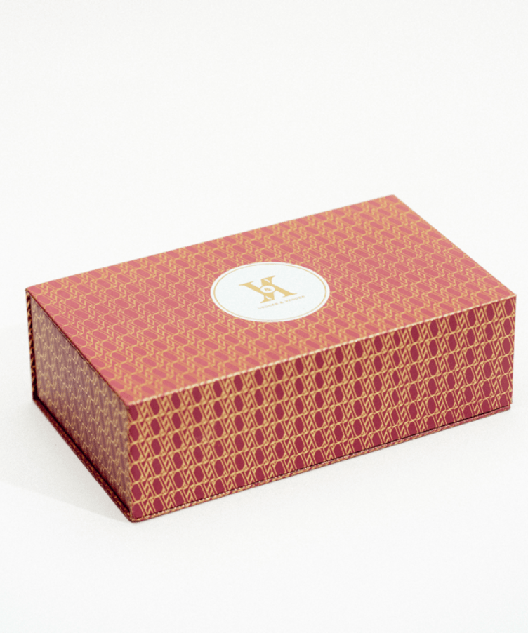 Pink and gold giftwrap