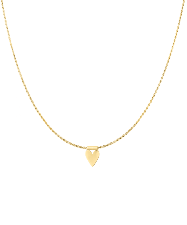 Ruby Rope Heart Necklace