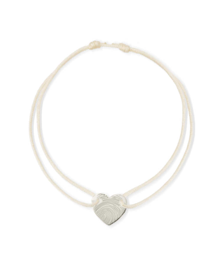 Hallie Heart Fingerprint Armband
