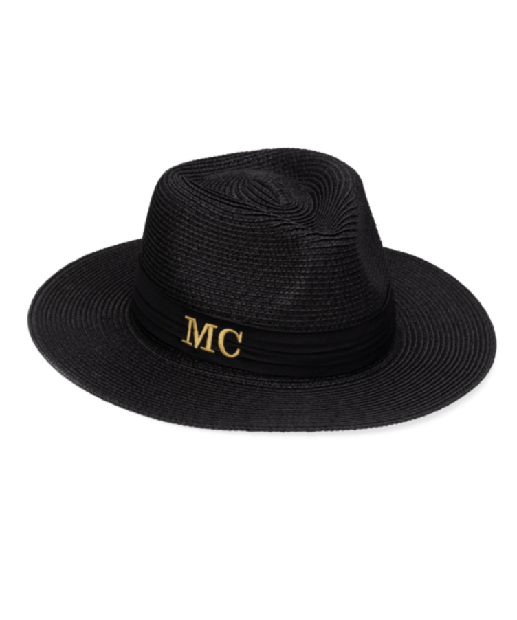 Brigitte Monogram Straw Hat