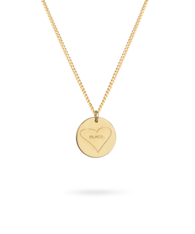 World Love Coin Necklace