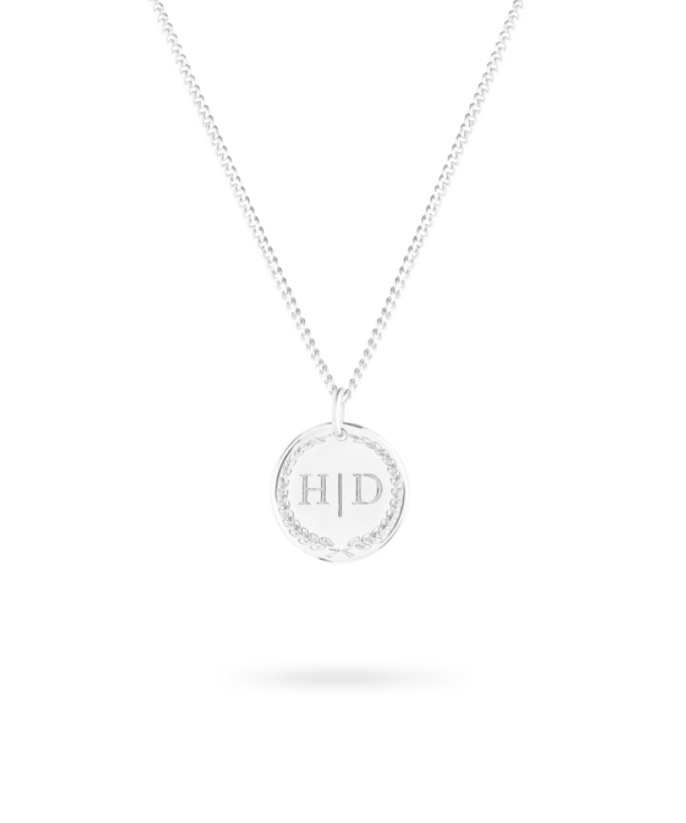Initial Coin Necklace Deluxe