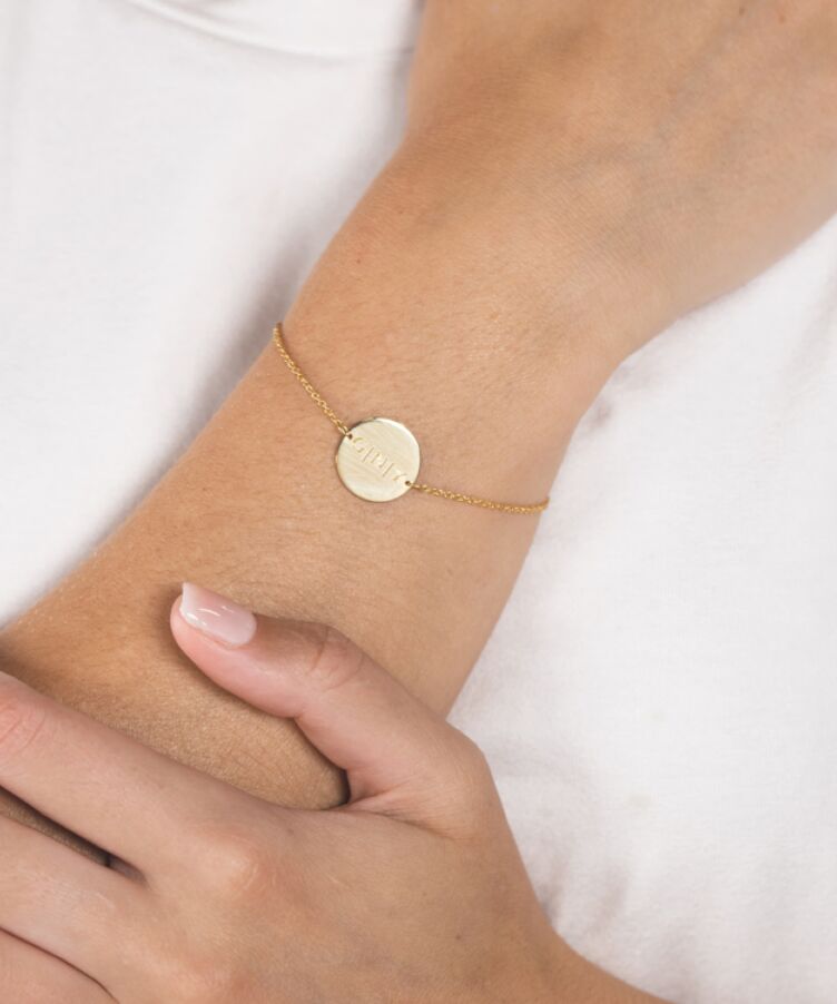 Initial Coin Armband 