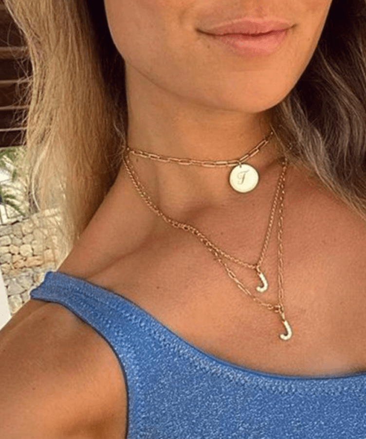Ivy Initial Rope Necklace