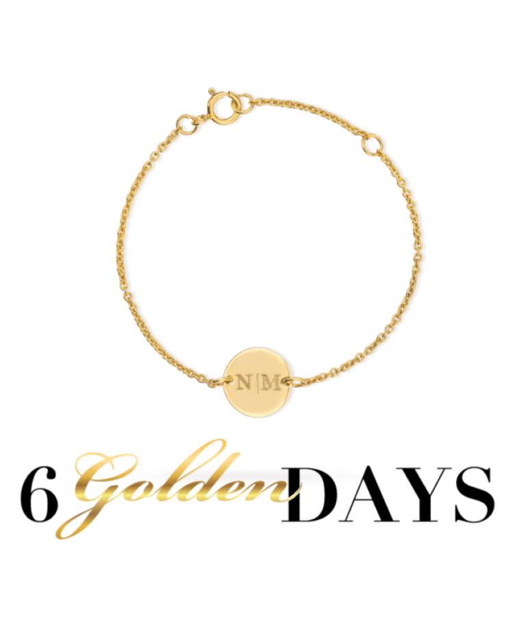 Kids Initial Coin Bracelet Deluxe