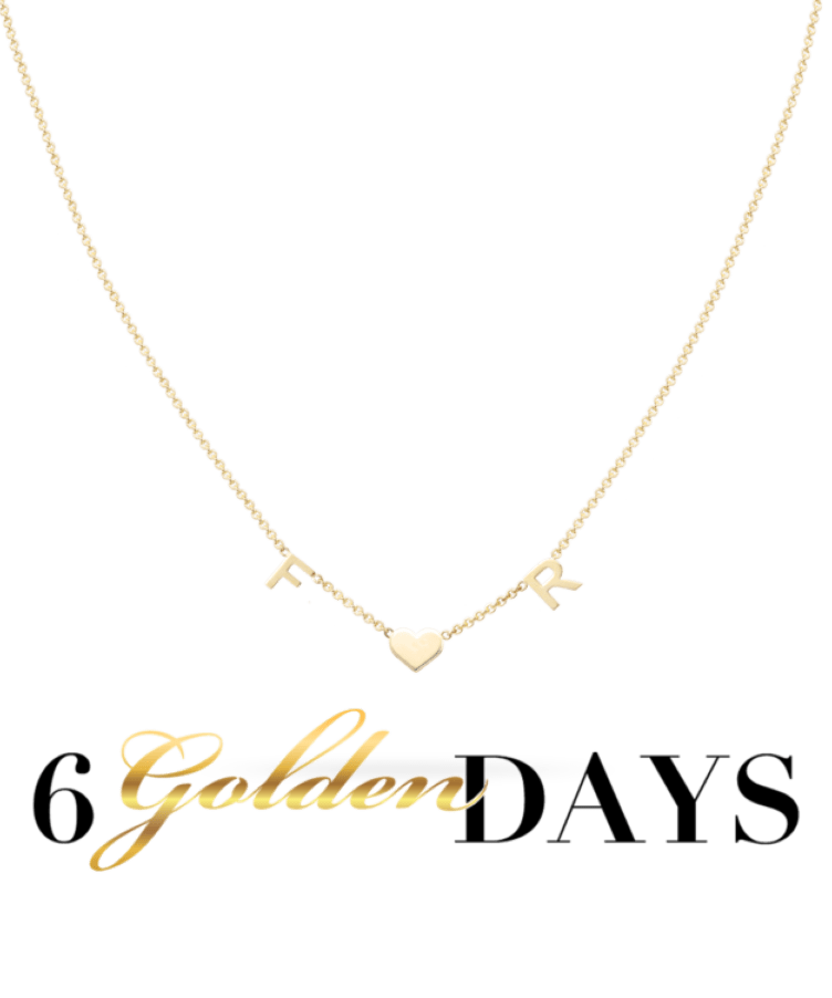 Buchstaben + Herz Kette