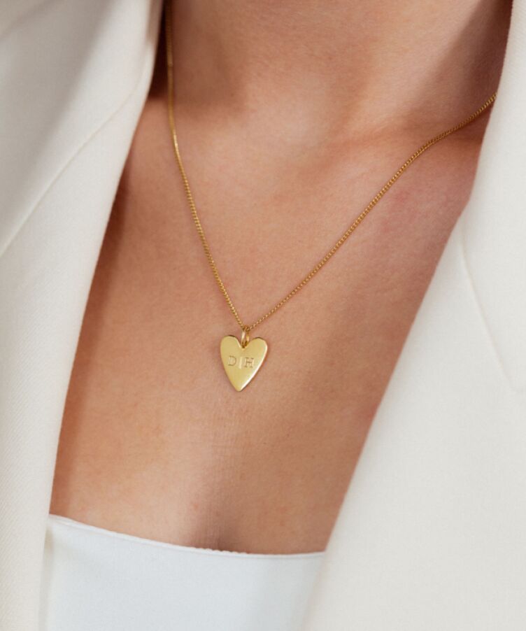 Initial Heart Necklace
