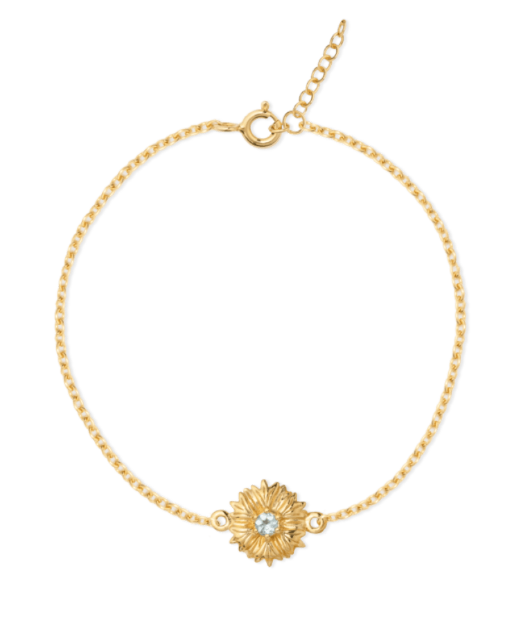 Malala Birthstone Cornflower Armband