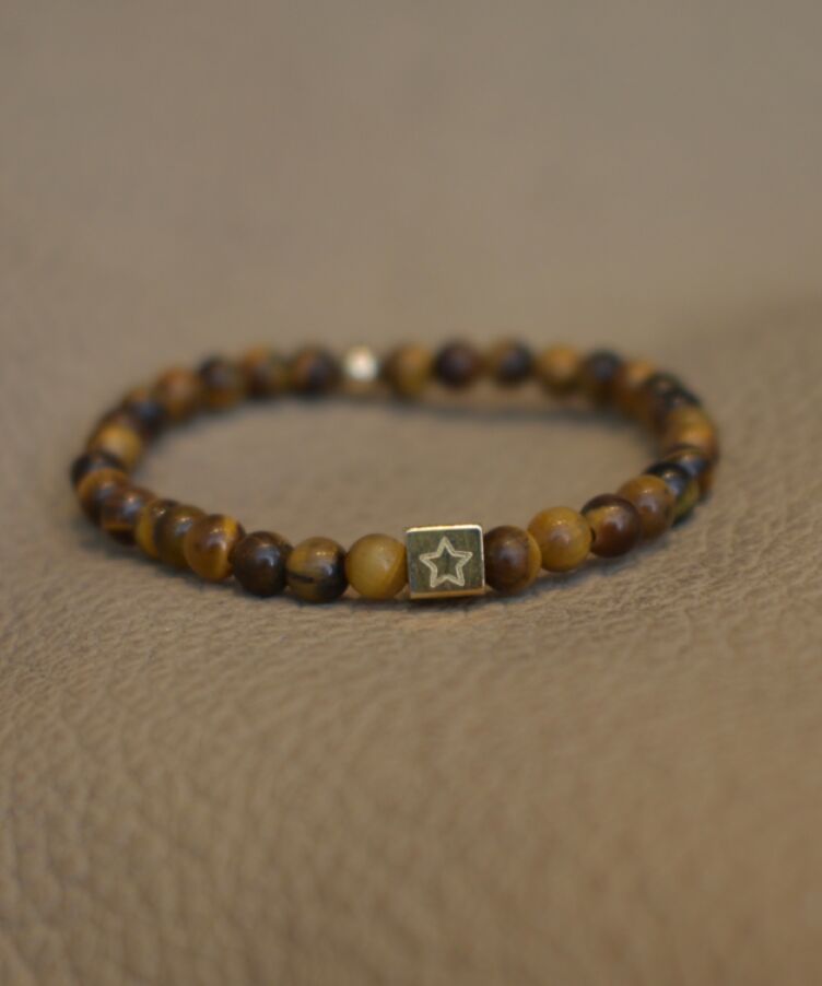 Mini Simon Beaded Initial Armband