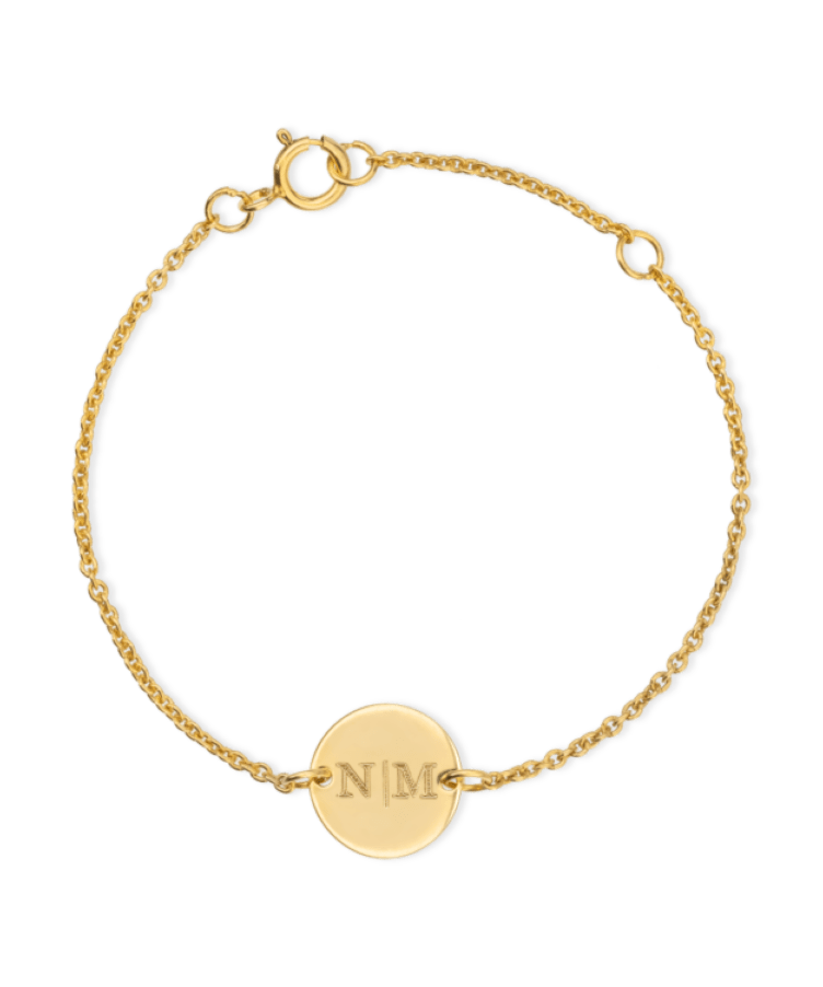 Mini Initial Coin Armband