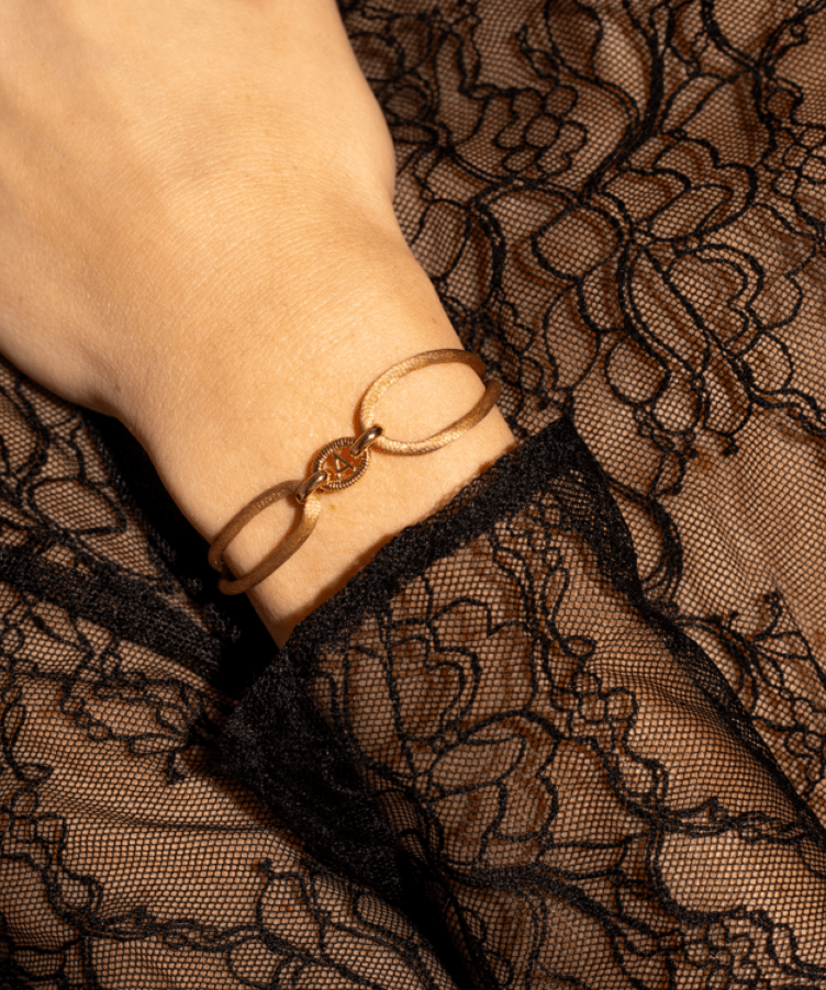 Chunky Initial Cord Armband