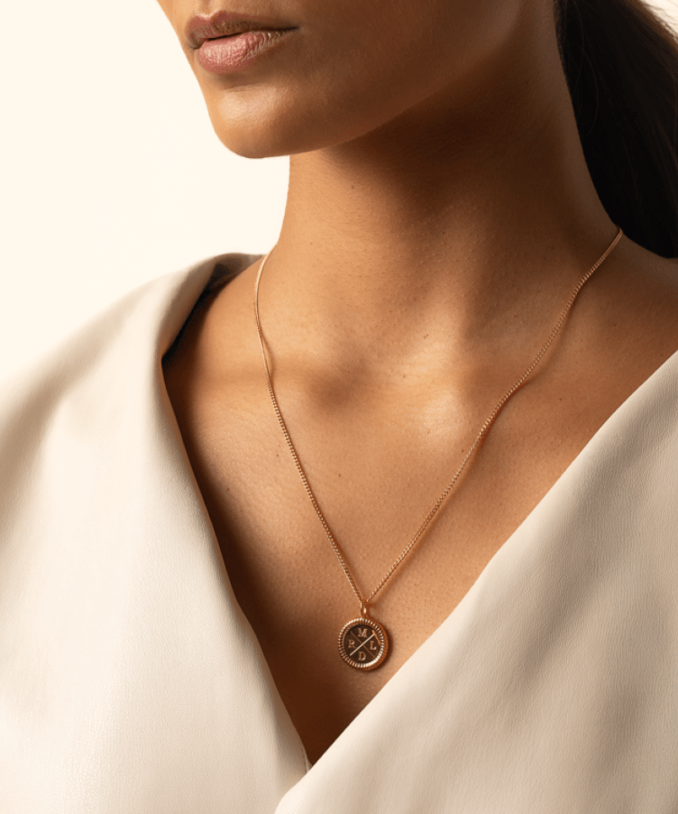 Chunky Initial Coin Ketting