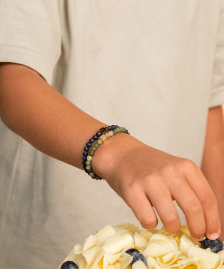 Kids Simon Beaded Initial Bracelet