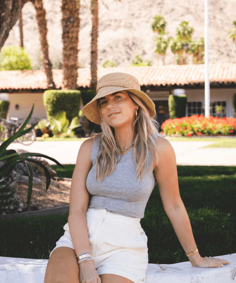Straw Bucket Hat