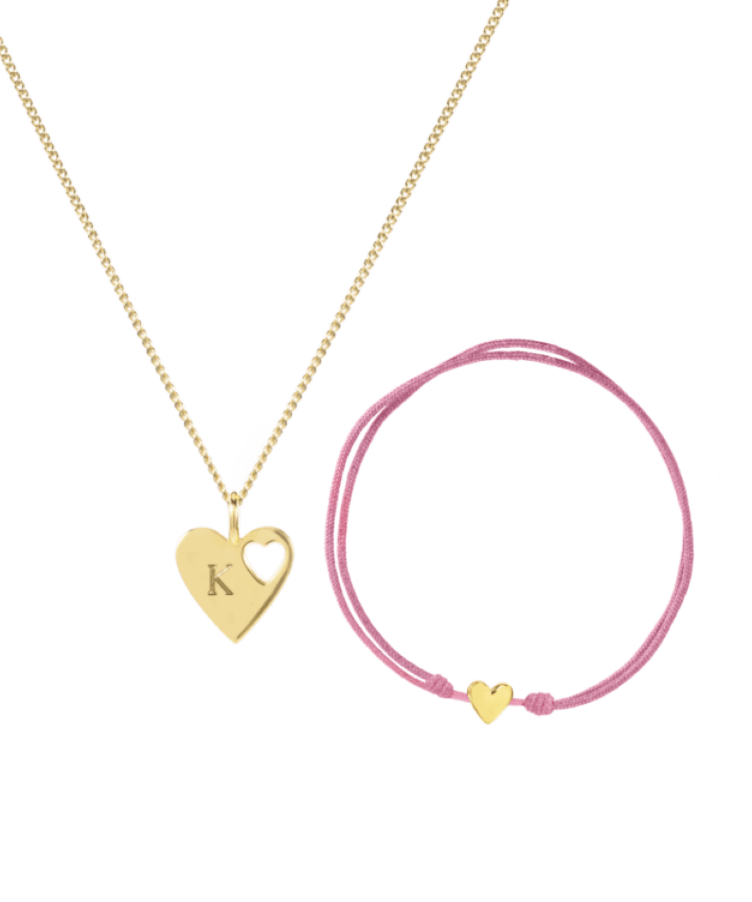 Connected Initial Heart Full Of Love