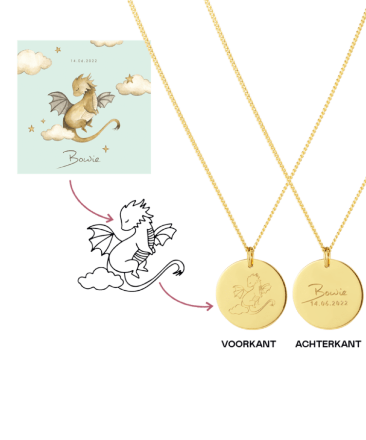 Birth Certificate Coin Necklace