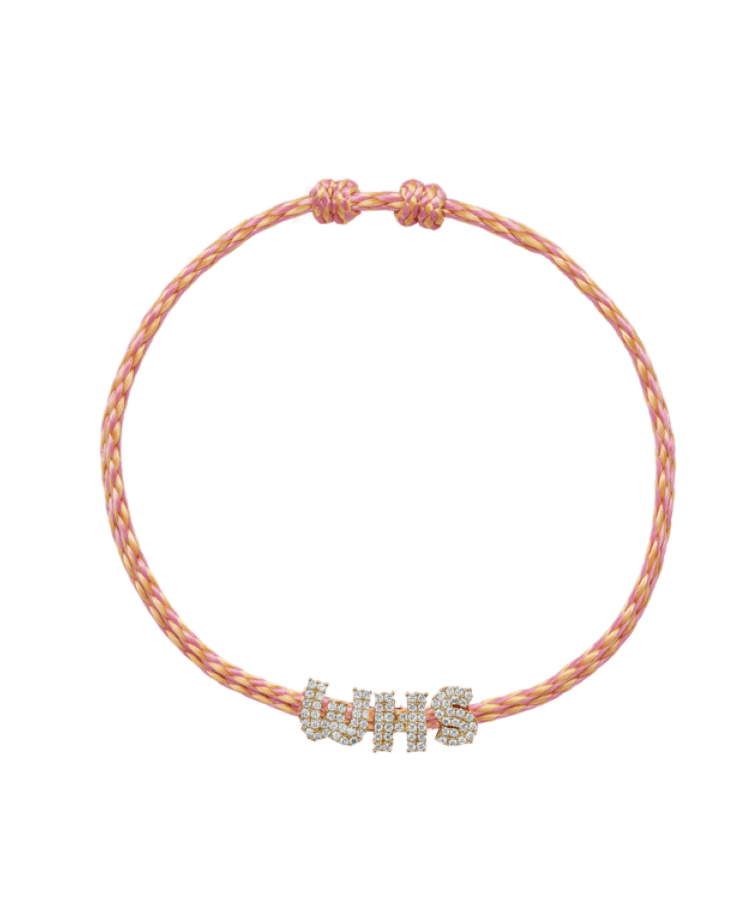 Bold Buchstaben Kordel Armband