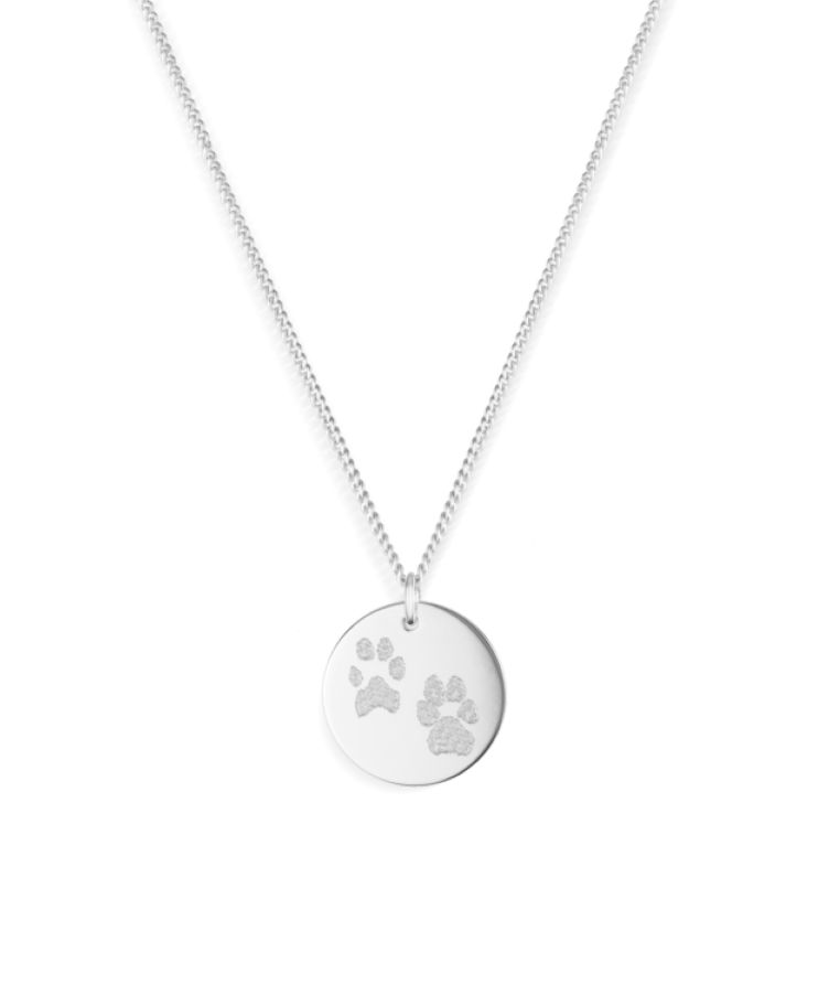 Paw Print Coin Ketting