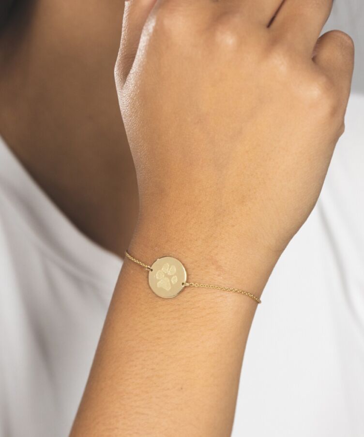 Paw Print Coin Armband Deluxe