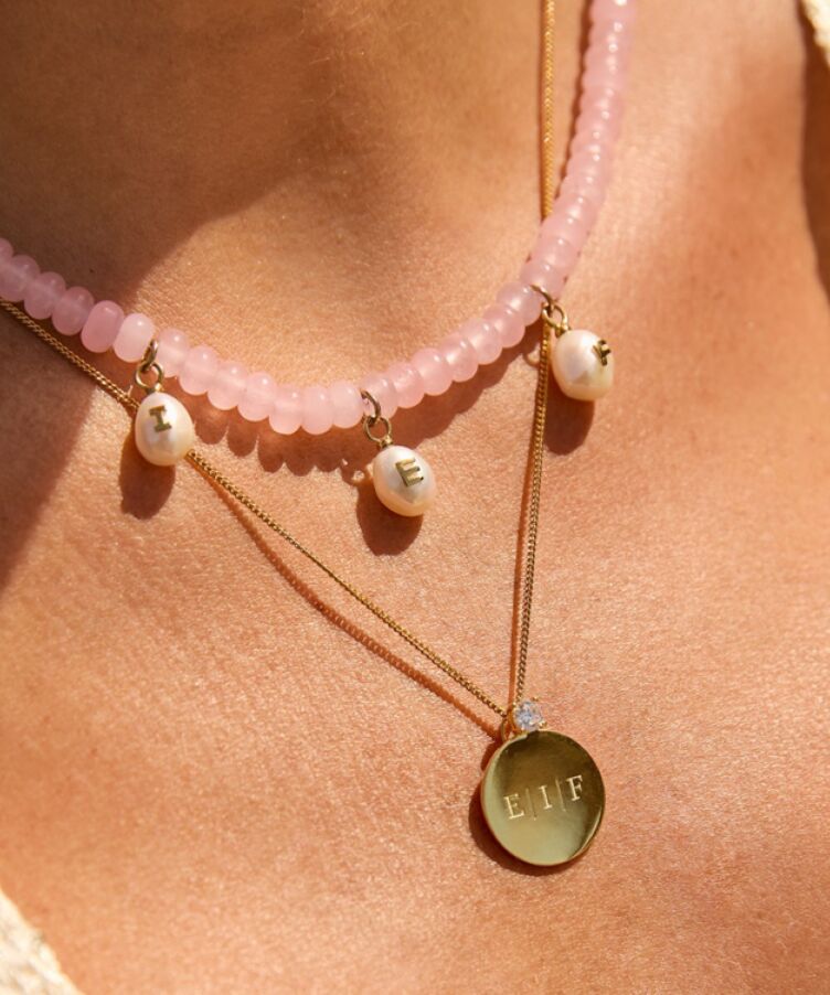 Sparkle Dust Initial Coin Ketting