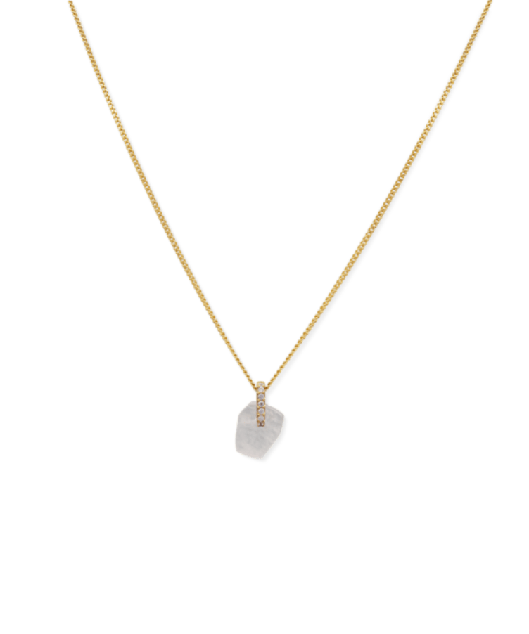 letter necklace goud