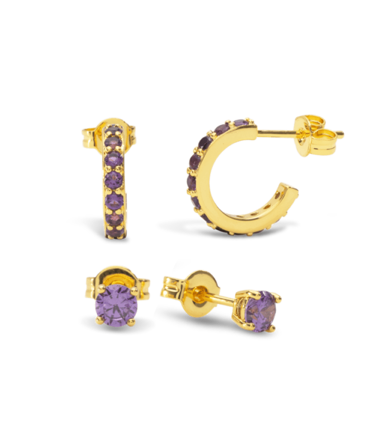 Birthstone Oorbellen Set