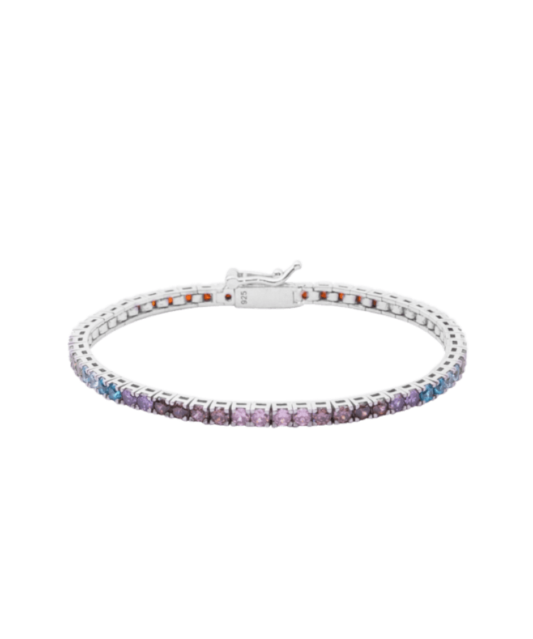 Rainbow Tennis Armband