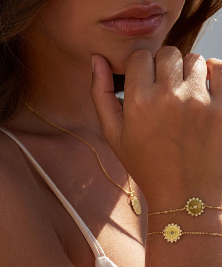 SS23: Sammy Sunflower Initial Bracelet