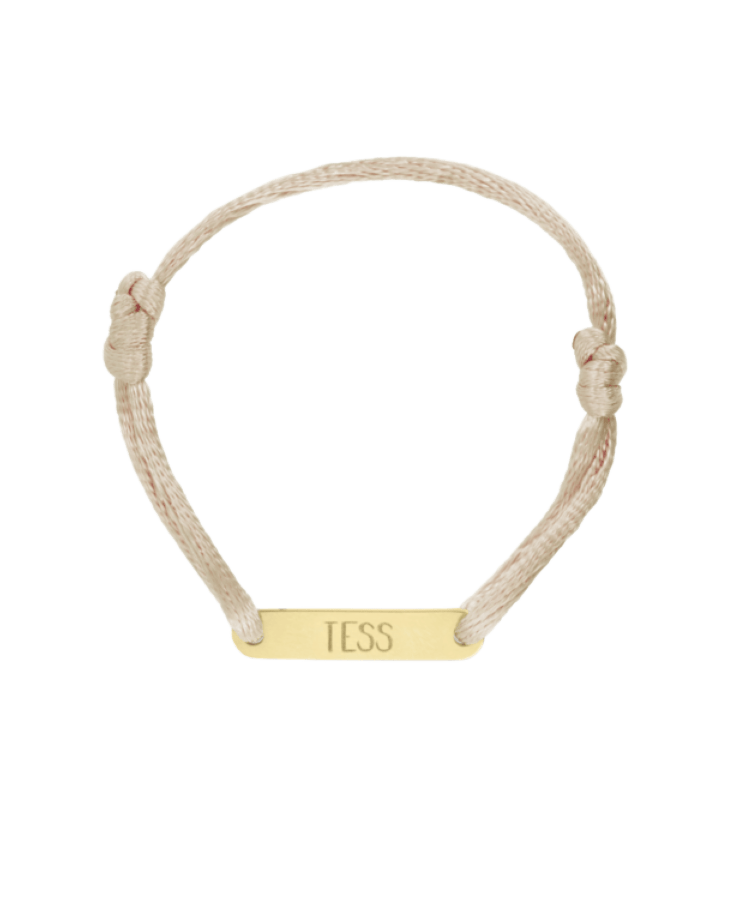 Kids Bobby Bar Text Bracelet