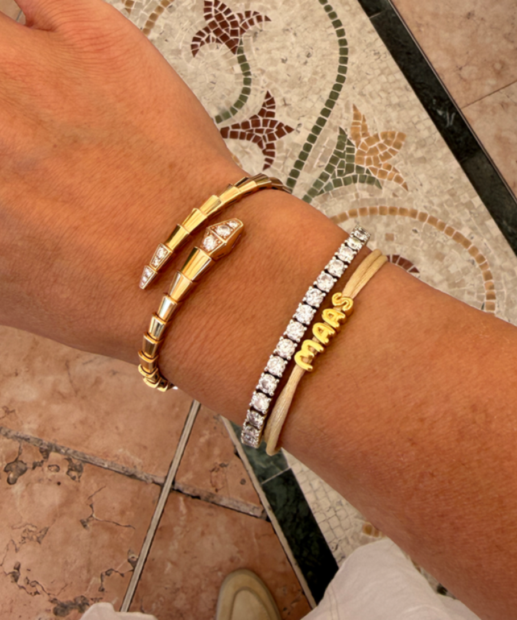 Bold Letter Cord Armband