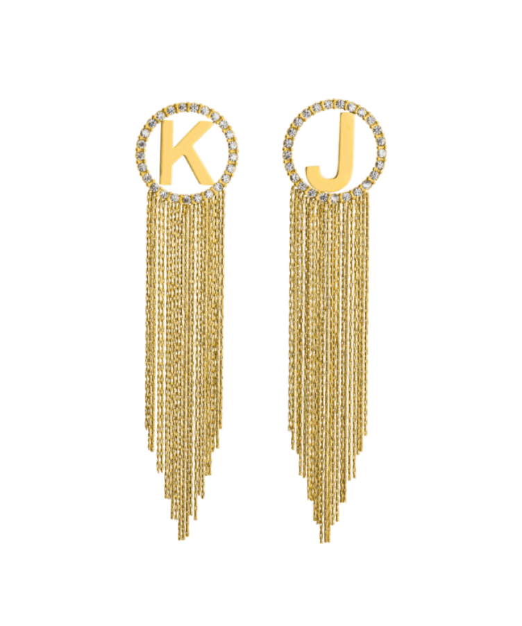 SS24 Serena Sparkle Letter Earrings