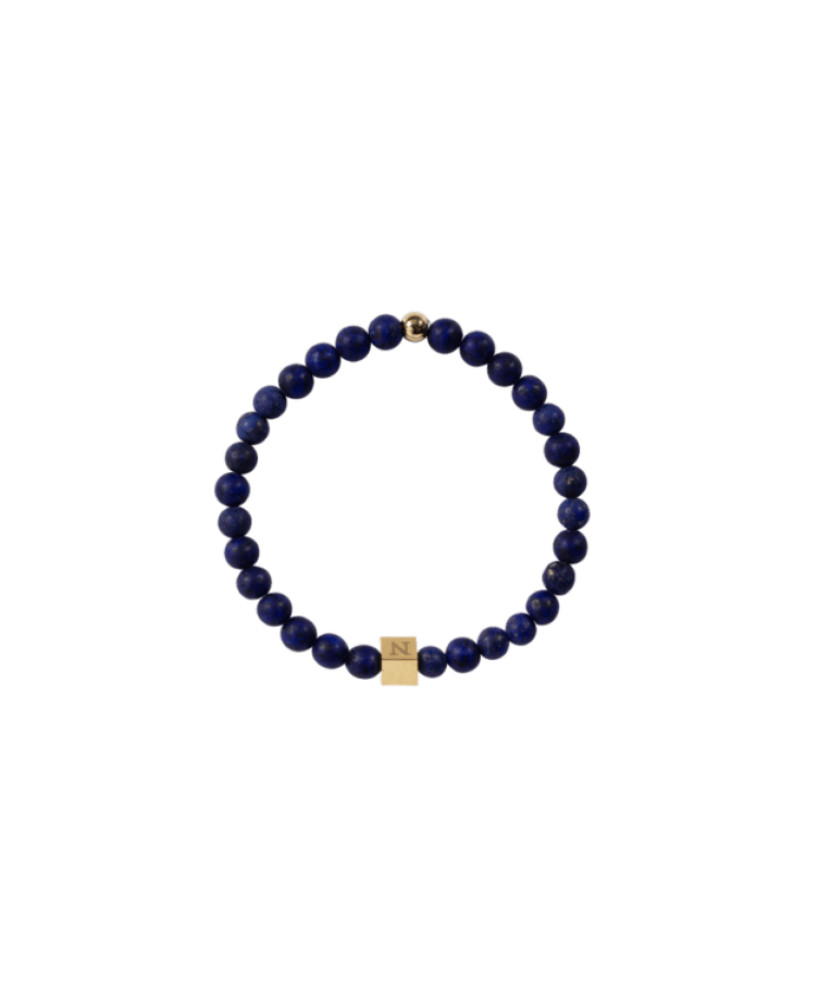 Mini Simon Beaded Initial Armband