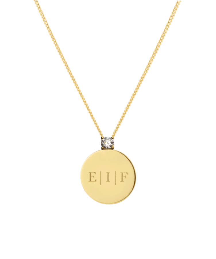 Fingerabdruck Münze Kette