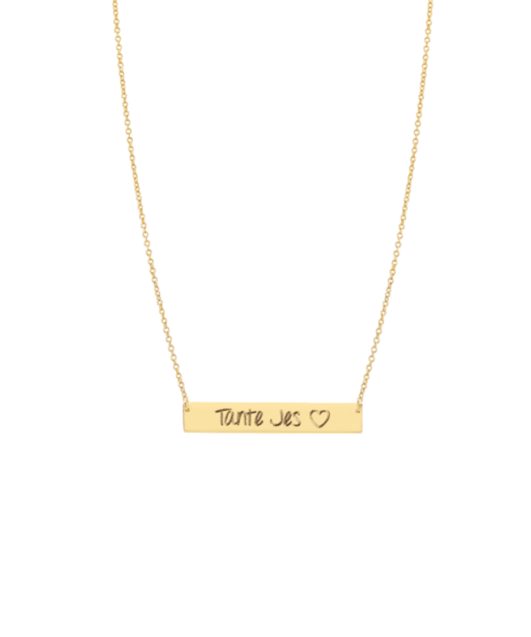 Tell A Secret Bar Necklace