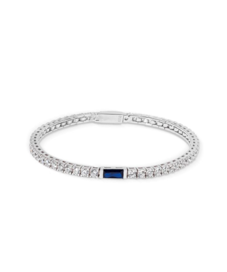 Tennis Single Birthstone Bracelet