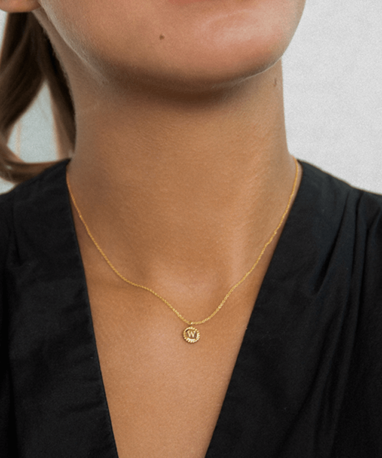 Tiny Bubble Coin Necklace