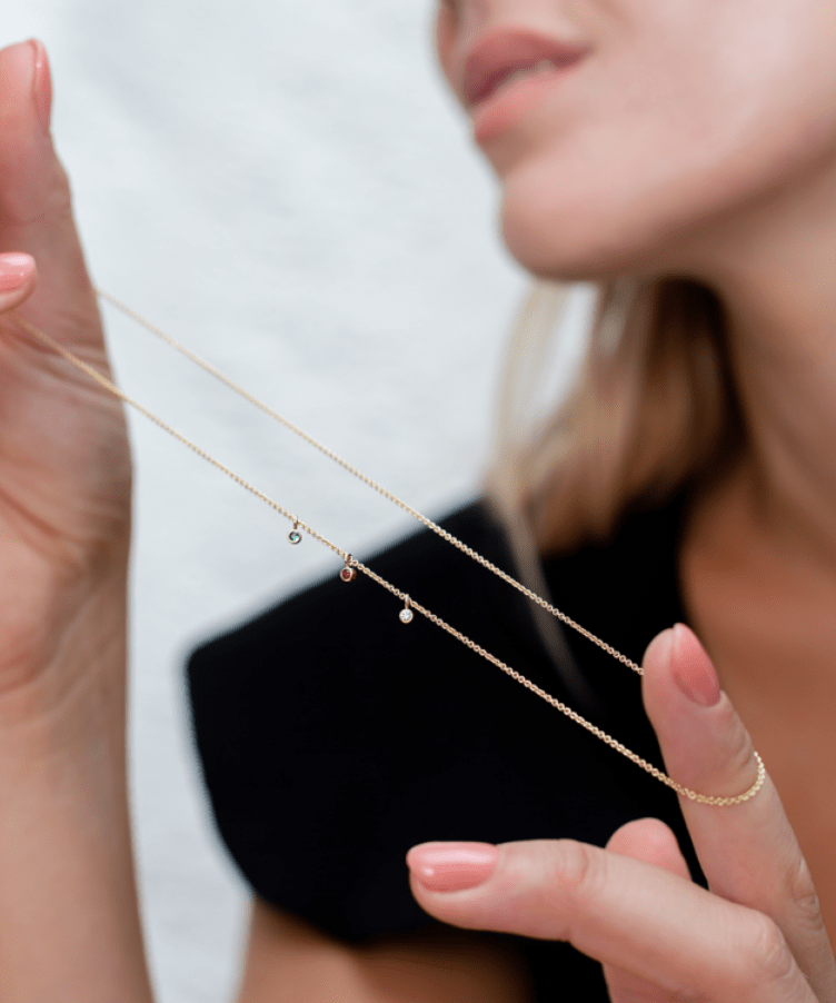 Christmas Birthstone Cluster Ketting 