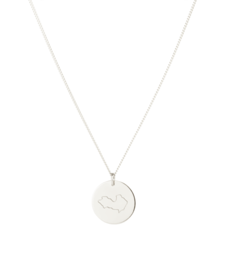 Place Line Coin Necklace