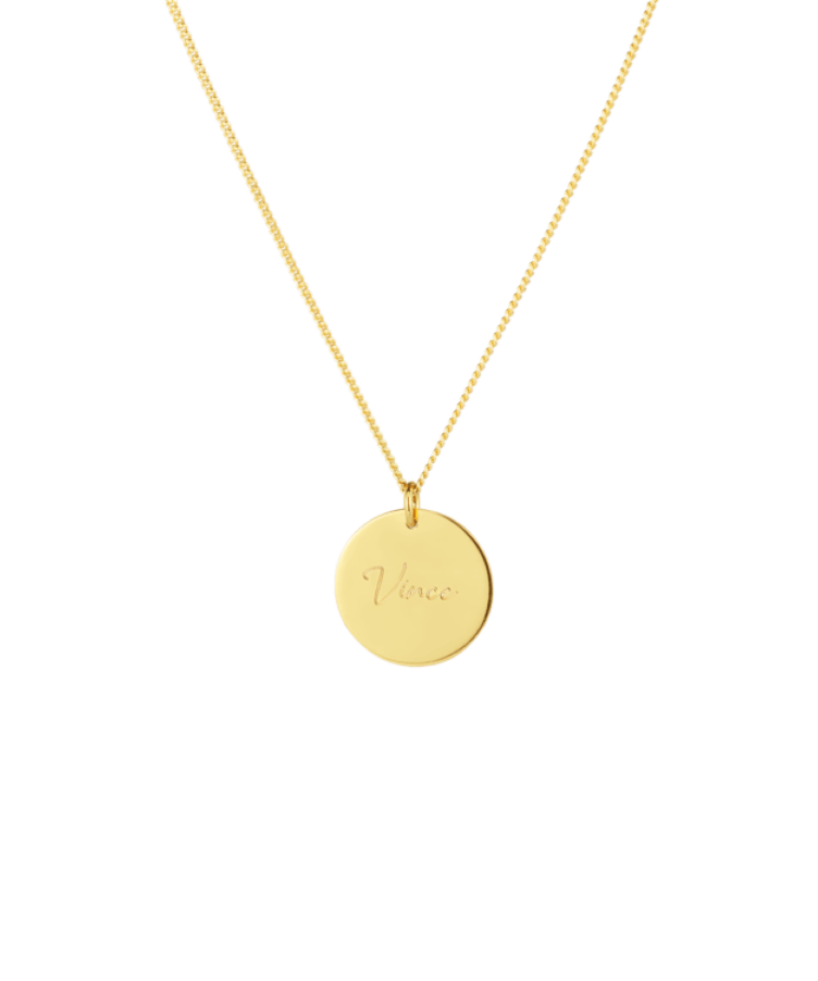 Birth Name Coin Ketting